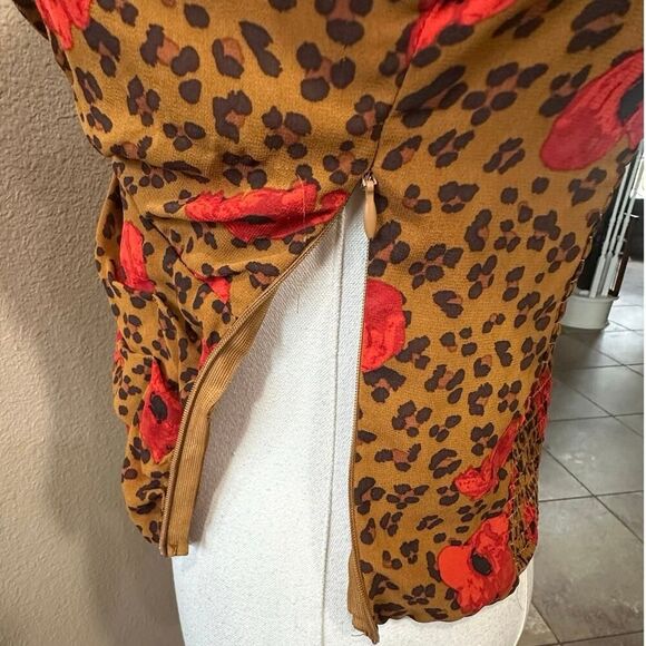 ASTR The Label Animal Print Floral Crop Top Mob Wife Office Siren Size Small - Picture 6 of 16